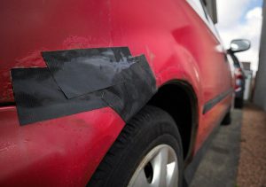 Duct-taped Honda, by Dunpharlain